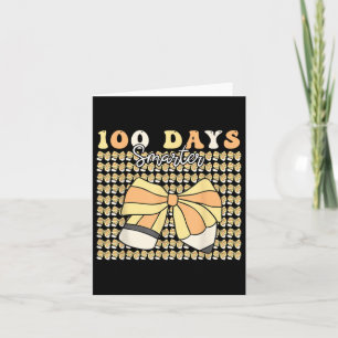 100 Days Smarter Girls Coquette Bow 100 Days Of Sc Card