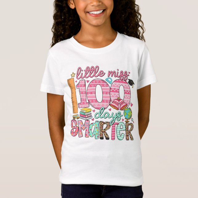 100 Days Smarter – Happy 100 Days of School T-Shirt (Front)