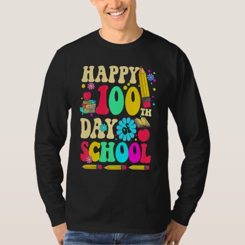 100 Days Smarter Happy 100th Day Of School Kids Re T_Shirt