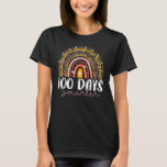100 Days Smarter Happy 100th Day Of School Rainbow T-Shirt