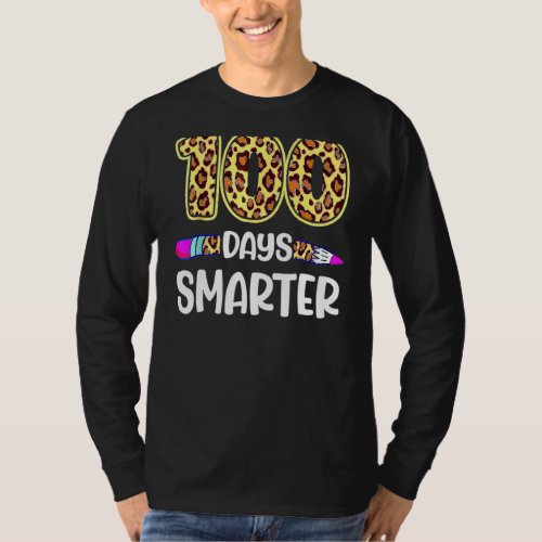 100 Days Smarter Happy 100th Day Of School Student T_Shirt