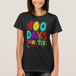 100 Days Smarter Happy 100th Day Of School Student T-Shirt