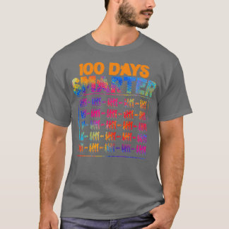 100 Days Smarter Happy 100th Day Of School Student T-Shirt