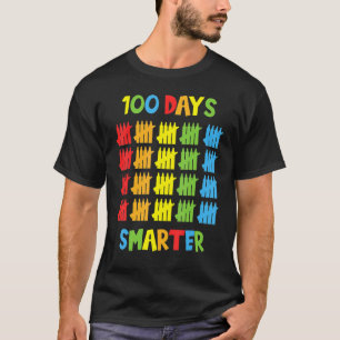 100 Days Smarter Happy 100th Day Of School Tally M T-Shirt