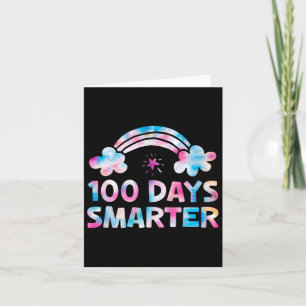100 Days Smarter Kids Boys Girls 100th Day Of Scho Card