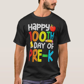 100 Days Smarter Pre-K Happy 100th Day Of School P T-Shirt