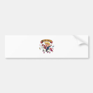 100 Days Smarter School Trump Inaguration Day  Bumper Sticker