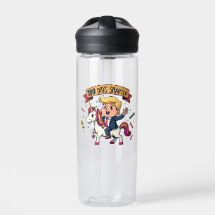 100 Days Smarter School Trump Inaguration Day Water Bottle
