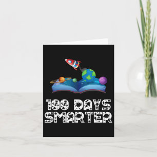 100 Days Smarter Space 100th Day Of School Astrona Card