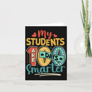 100 Days Smarter Teacher Costume 100th Day Of Scho Card