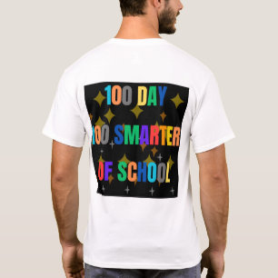 100 Days Smarter Teacher Kids 100th Day of School  T-Shirt