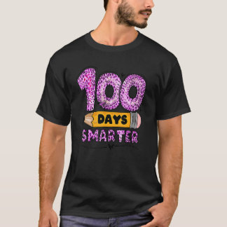 100 Days Smarter Teacher Student 100th Day Of Scho T-Shirt