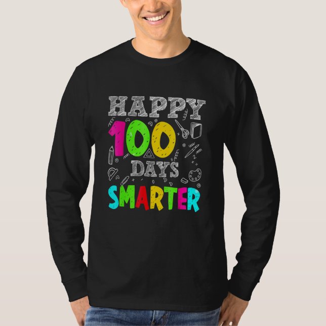 100 Days Smarter Teachers Costume 100 Days Student T-Shirt (Front)