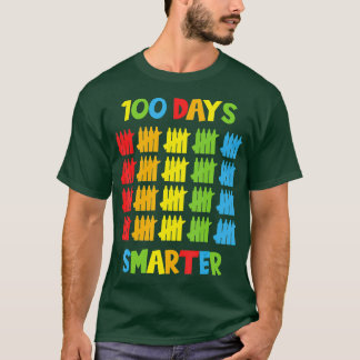 100 Days Smarter Teachers Kids Child 100th Day of T-Shirt