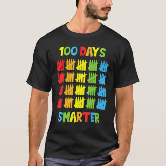 100 Days Smarter Teachers Kids Child 100th Day of T-Shirt