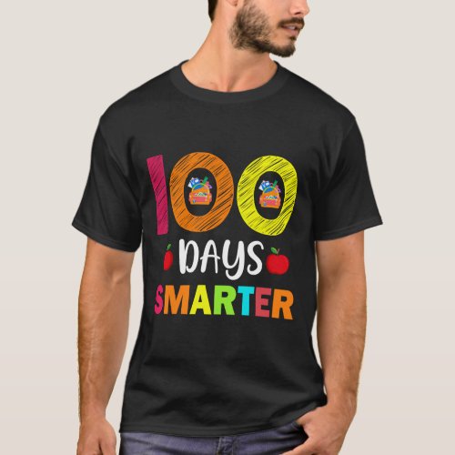 100 Days Smarter Unicorn Lovers Girls 100th Day of T_Shirt