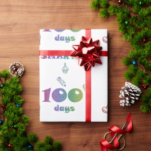 100 Days Smarter Wrapping Paper – School Gift
