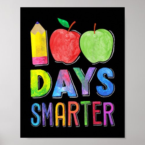 100 Days Smer 100Th Day Of School Women Teacher La Poster