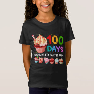 100 Days Sprinkled Fun Cupcake 100th Day Of School T-Shirt