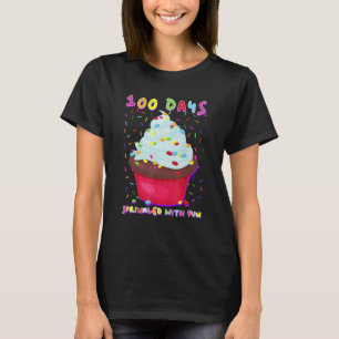 100 Days Sprinkled With Fun Cupcake 100th Day Of S T-Shirt