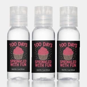 100 Days Sprinkled With Fun Cupcake School Girl Hand Sanitizer