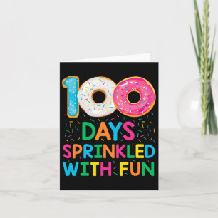 100 Days Sprinkled With Fun Donut School Teacher K Card