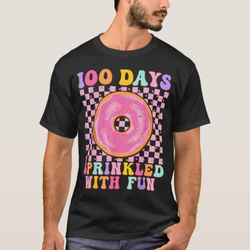 100 Days Sprinkled With Fun Donut School Teacher k T_Shirt