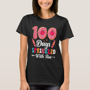 100 Days Sprinkled With Fun  Sprinkles Cupcake Sch T-Shirt
