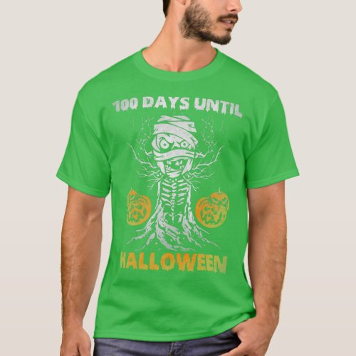 100 Days Until Halloween Halloween Pumpkin Costume T_Shirt