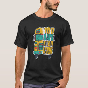100 Days without accident - School Bus Driver Prem T-Shirt