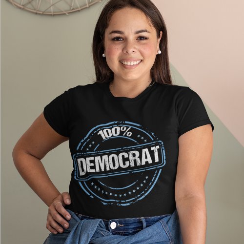 100 Democrat Proud Blue Seal T_Shirt