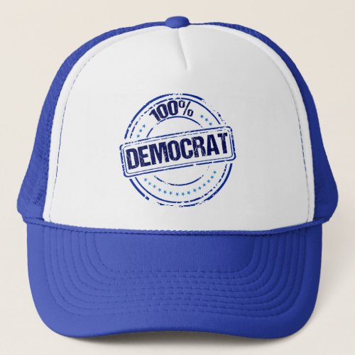 100 Democrat Proud Blue Seal Trucker Hat