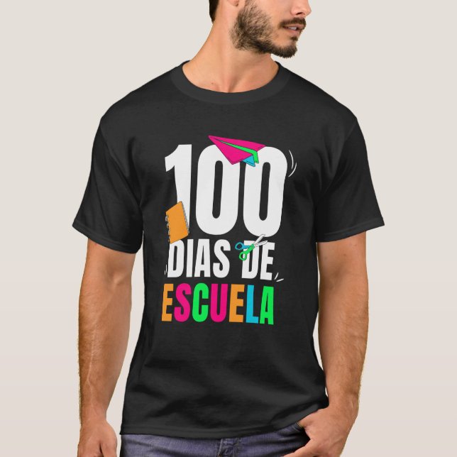100 Dias De Escuela Class Kids 100 Days Of School  T-Shirt (Front)
