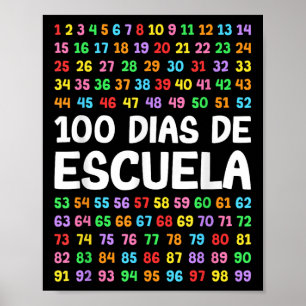 100 Dias De Escuela Spanish Teacher Poster