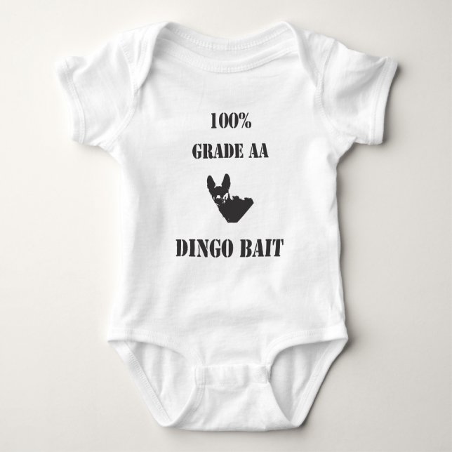 100% Dingo Bait Baby Bodysuit (Front)