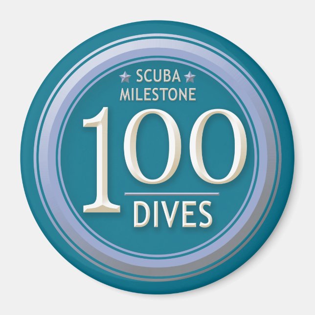 100 Dives Magnet (Front)