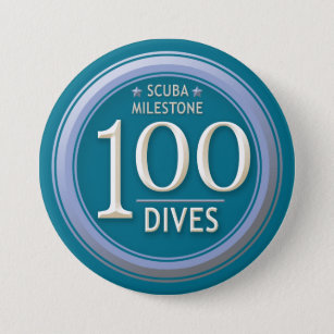 100 Dives Pinback Button