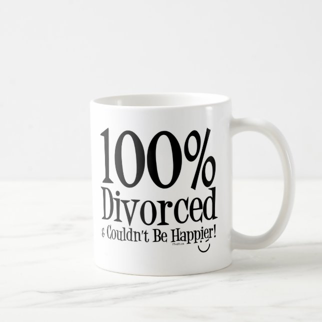 100% Divorced Coffee Mug (Right)