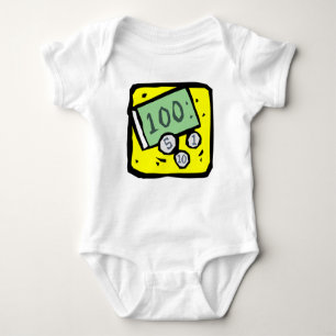 100 Dollar Bill Baby Bodysuit