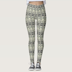 100 Dollar Bills Leggings