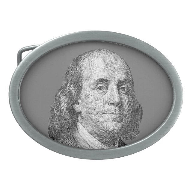 100 dollars, Benjamin Franklin Belt Buckle (Front)