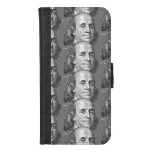 100 dollars, Benjamin Franklin iPhone 8/7 Wallet Case