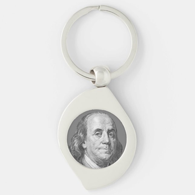 100 dollars, Benjamin Franklin Keychain (Front)