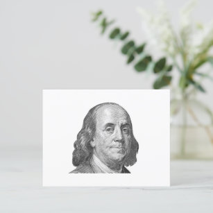 100 dollars, Benjamin Franklin Postcard