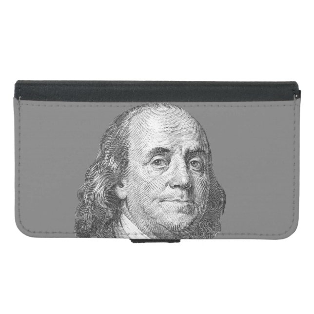 100 dollars, Benjamin Franklin Samsung Galaxy Wallet Case (Front (Horizontal))