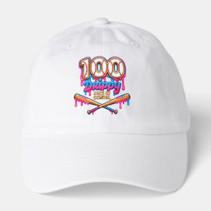 100 Drippy Days of School Baseball Boys Toddler Hat