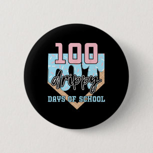 100 Drippy Days Of School Bysebyll Ice Cream 100th Button