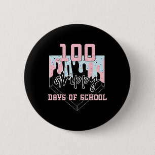100 Drippy Days Of School Sell Ice Cream 100th Day Button
