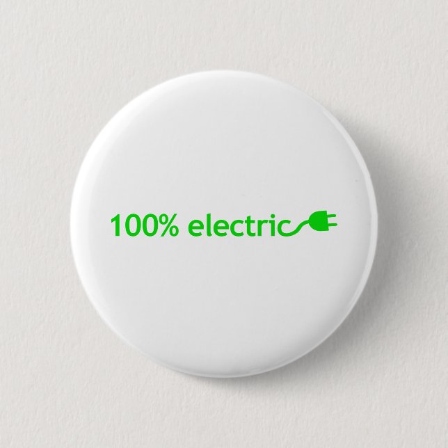 100% Electric Vehicle Button (Front)