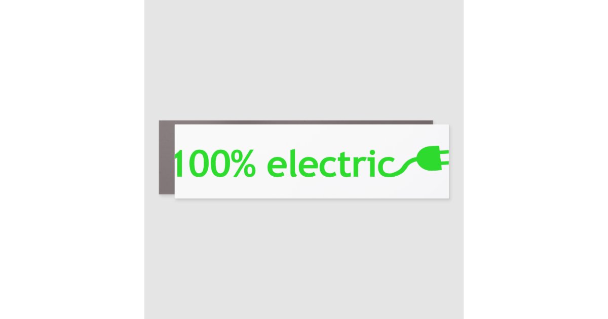 100 Electric Vehicle Car Bumper Sticker Zazzle